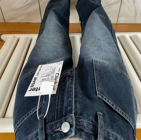 复古牛仔裤女垂感直筒显瘦2023年秋季新款...