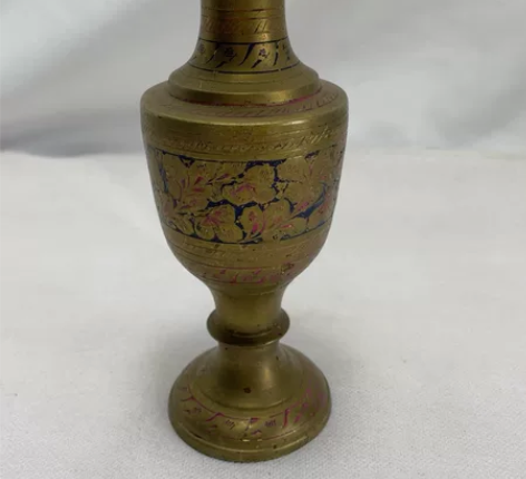 220 欧洲回流带工铜花瓶 花器摆件 回流...