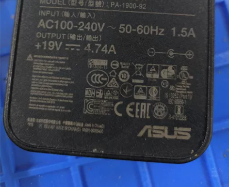 华硕90w方形小口带针电源适配器 华硕UX...