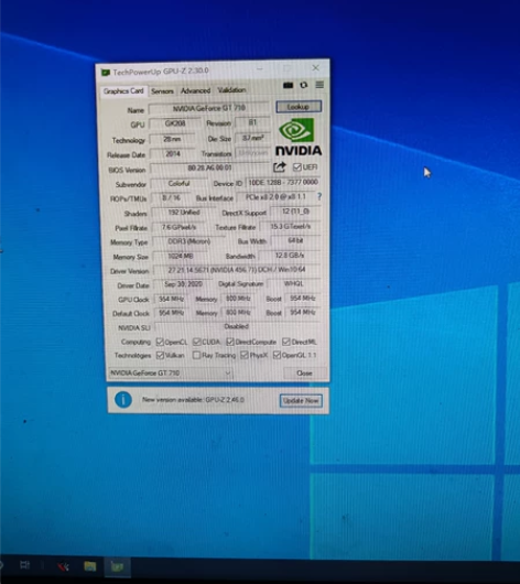 七彩虹GT710 1G,DDR3 基本没使...