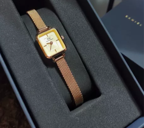 DW手表女款 QUADRO系列复古小方糖迷...