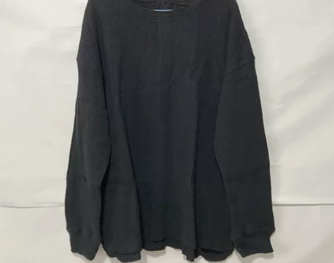 日单 华夫格 全棉 长袖 上衣 不退不换...