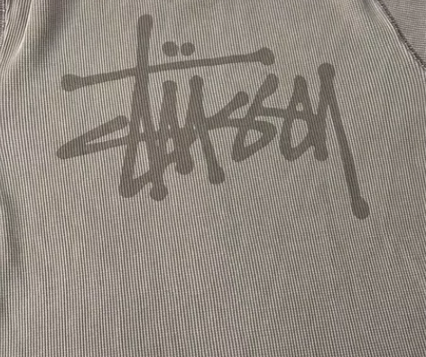 首发现货同款Stussy假日系列华夫格圆领...