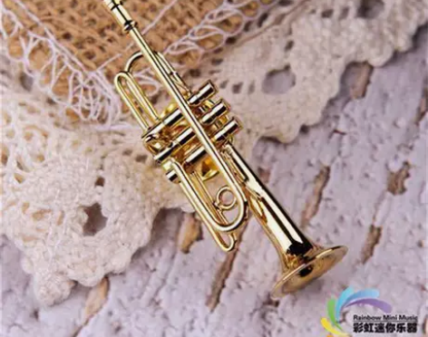 迷你萨克斯小号圆号大号长笛巴松胸西洋乐器模...