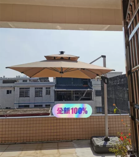 代工厂还剩一批3米太阳能灯条罗马伞 户外遮...