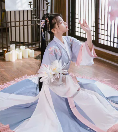 【素倾华】梨花渡原创汉服女春夏套装晋制交领...