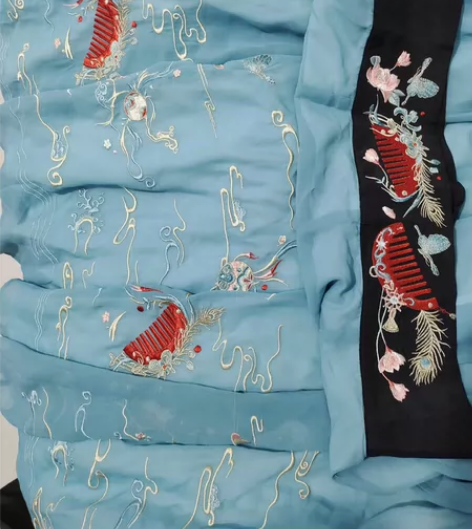 【出】兰若庭人间情事齐胸套装 一共两m码竹青上衣，一条s码竹...