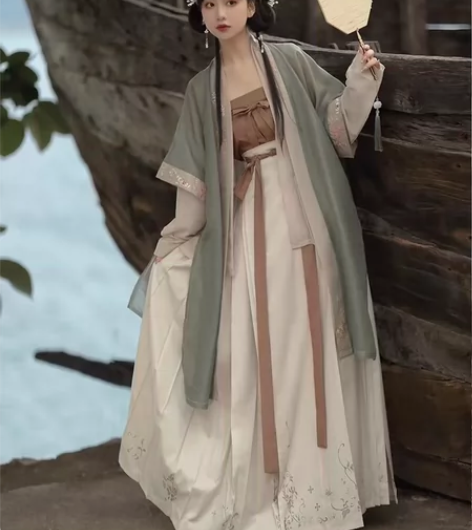 两套汉服 130送包包 p1 栀沛宋制汉服...