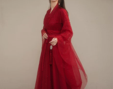 2024春季汉服女日常古装飘逸超仙中国风裙...