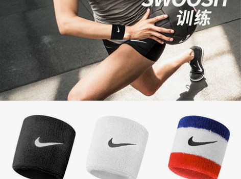 包邮闲置护腕 发带 外贸耐克运动护腕吸汗成...