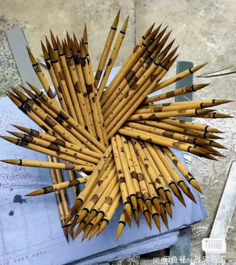 北尾狼尾小楷毛笔抄经写卷湖笔蝇头小楷毛笔高...