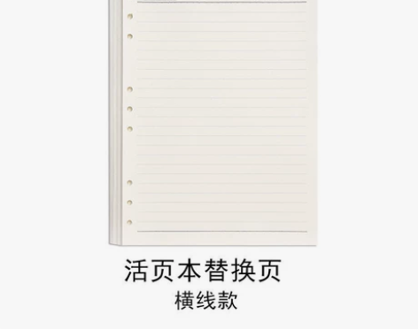 B5活页笔记本替换页 一本120页 7.9...