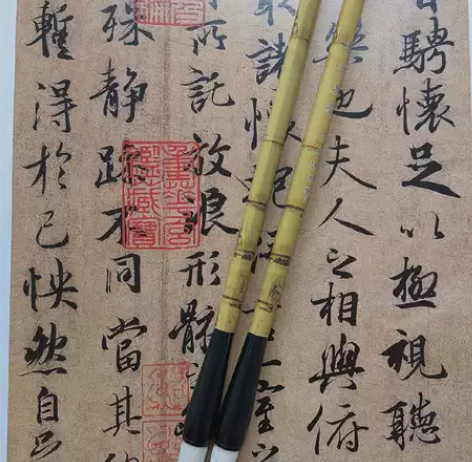 毛笔，善琏湖笔，书法兼毫大号 出锋4.2c...