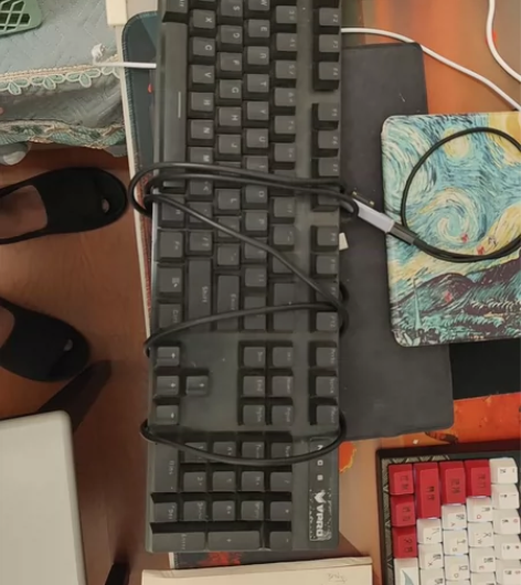 雷柏机械键盘v500pro，因升级静电容键...