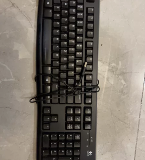 罗技K120有线键盘USB接口MK120键...