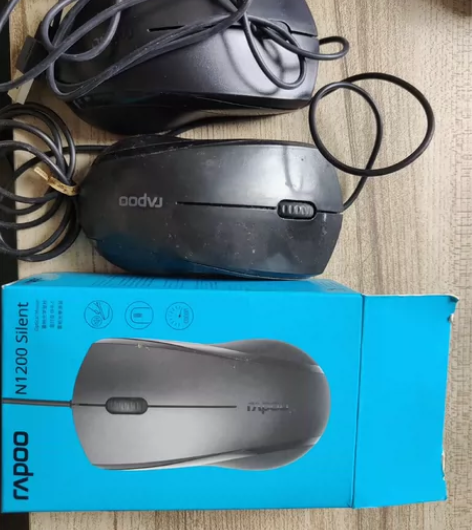 雷柏有线鼠标n1200，2个40包邮 感兴...