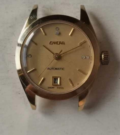 老手表瑞士制造，英纳格自动手表，尺寸28左...