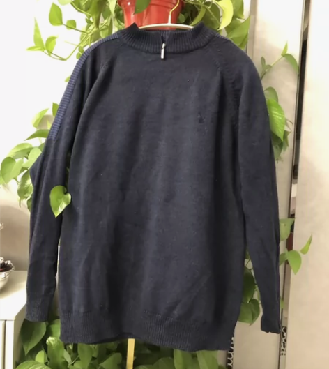 PLOYBOY，110码羊绒衫，藏蓝色，实...