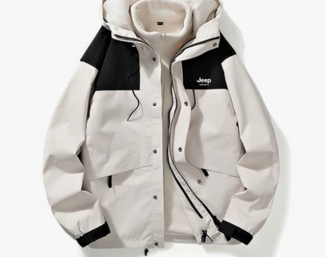 JEEP SPIRIT可拆卸三合一冲锋衣外...