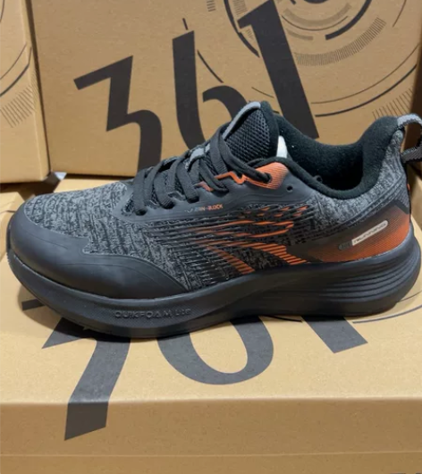 361度男鞋2023冬季新款透气网面防滑耐...