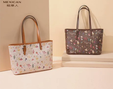 稻草人包包女时尚大包高级感电脑通勤单肩包小...