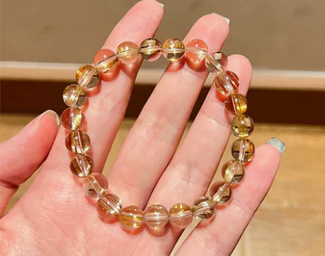 金发晶手天然发晶顺发猫眼钛晶手串 8m,这...