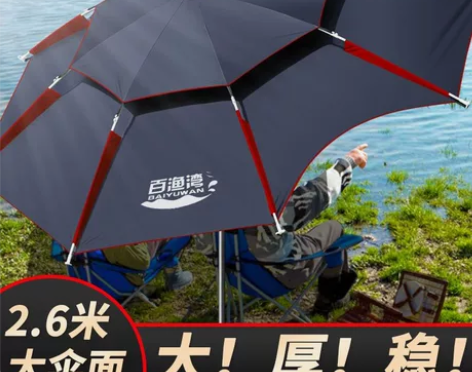 户外钓鱼专用伞遮阳伞大伞万向抗风加厚防晒防...