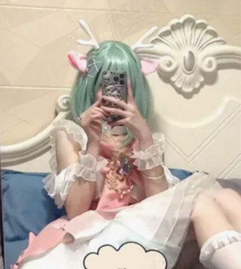 （租）王者荣耀时之祈愿绿瑶cos 包括：假...