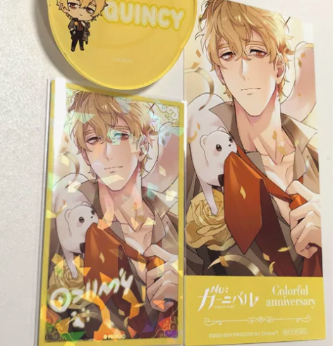 【出】新世界狂欢 昆西 玫瑰名牌吧唧+闪卡...