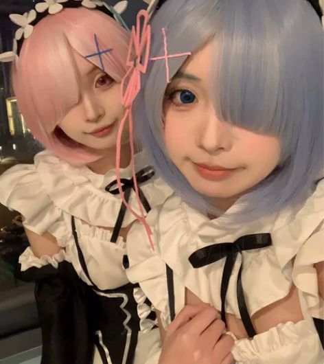 【扶贫亏本售卖】蕾姆拉姆cos服全套含假发...