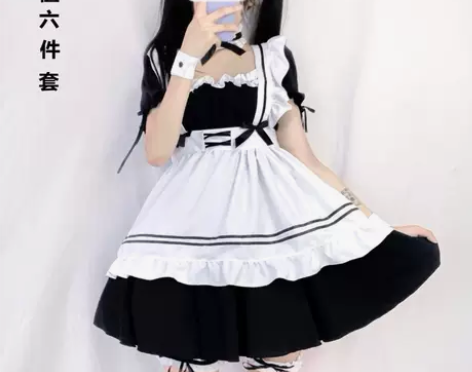 奇迹暖暖环游世界 红酒甜心女仆装lolit...