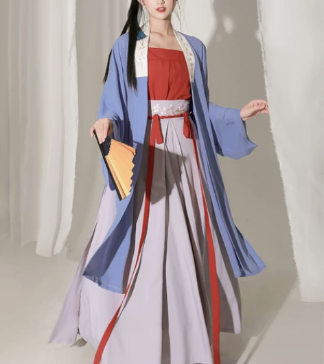 东月棠【清风笺】原创宋制汉服三件套春夏 穿...
