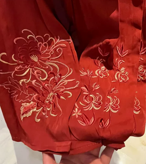 汉尚华莲传统汉服女装芙蓉月刺绣袄裙彼岸花绣...