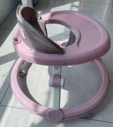 可折叠婴儿学步车防O型腿 一键折叠，收纳很...