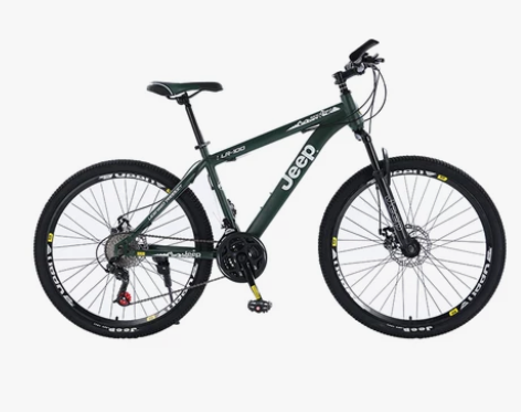 吉普山地自行车铝合金车架一体轮越野变速单车...