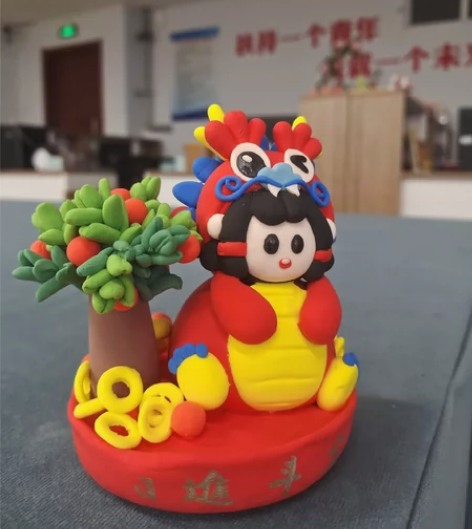 #超轻黏土#人偶公仔#桌面摆件#车饰#日进...