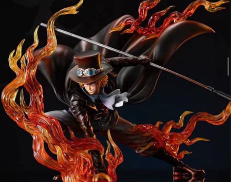 海贼王IU共鸣系列火拳萨博手办帽子哥三兄弟...