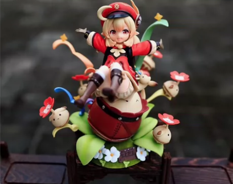 【优化改进版】可莉火花骑士桌面手办动漫游戏...