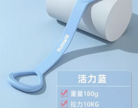 朗威8字拉力器背部拉伸带弹力绳女健身器材家...