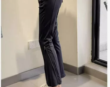 一线品牌折扣捡漏高腰垂感微喇运动裤休闲长裤...
