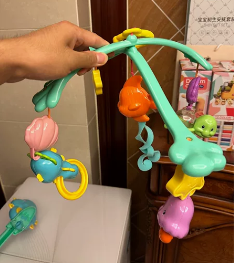 费雪海马床铃三合一安抚音乐 婴儿电动旋转 ...