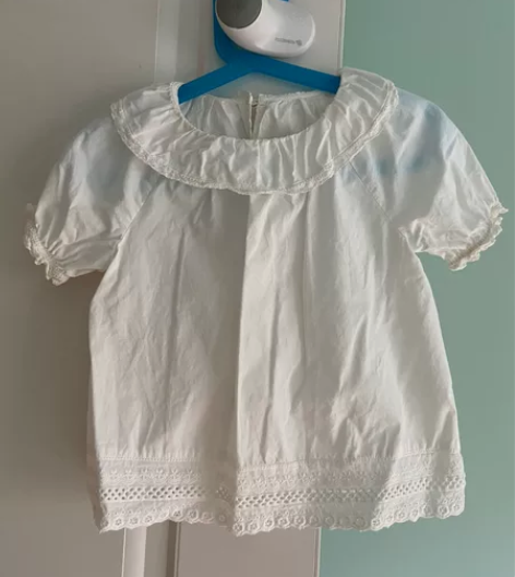 小天真花边短袖 尺码110轻微穿着痕迹11...