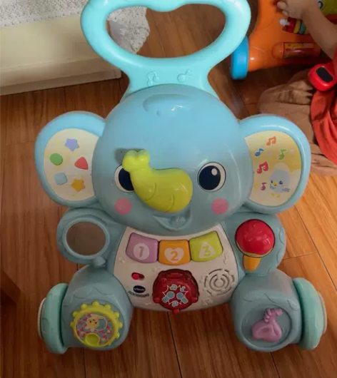 VTech伟易达大象学步车婴幼儿宝宝手推助...