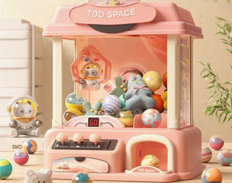 超大号儿童抓娃娃机六一夹公仔机小型家用迷你...