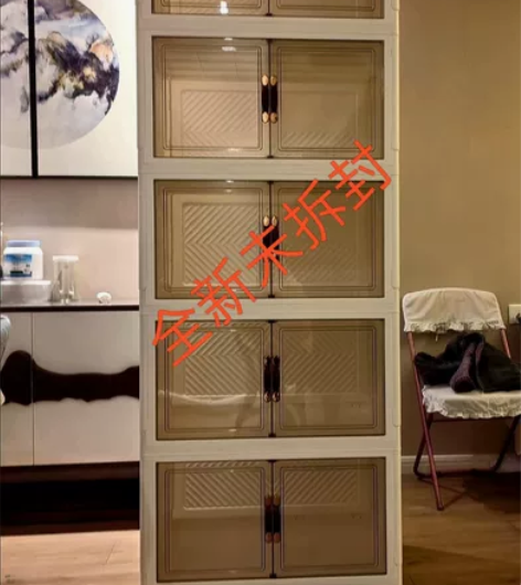 【低价处理】折叠收纳箱，加厚双开门收纳箱，...