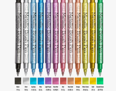 【全新、仅一套】广纳562双头金属马克笔彩...