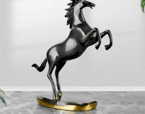 纯铜轻奢高端飞马摆件，客厅玄关酒柜装饰品 ...