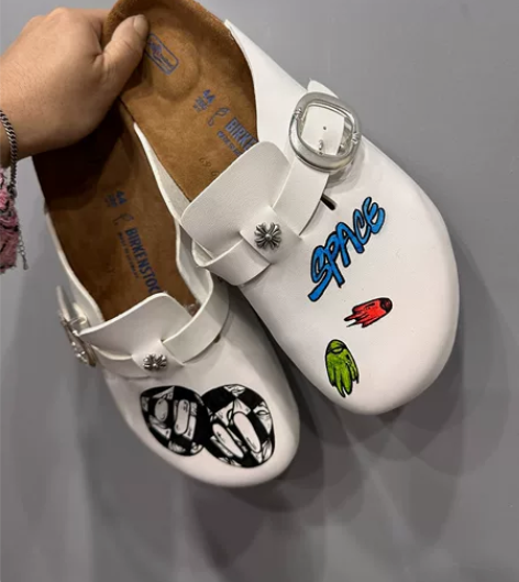 克罗心CH×勃肯matty boy手绘白色...