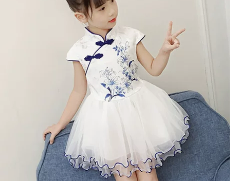 KIDSWEAR女童连衣裙夏款2024新款...