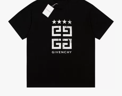 Givenchy纪梵希四星徽标休闲短袖T恤...